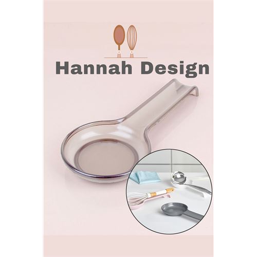 Tekno-Firsat Kepçe Kaşık Altlığı ŞEFFAF Hannah Design 718346