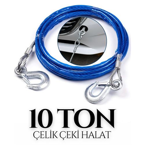 Tekno-Firsat 10 TON Kapasite Çelik Çeki Halatı