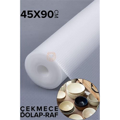 Tekno-Firsat 45x90 cm Mutfak Çekmece Kaydırmazı Şeffaf