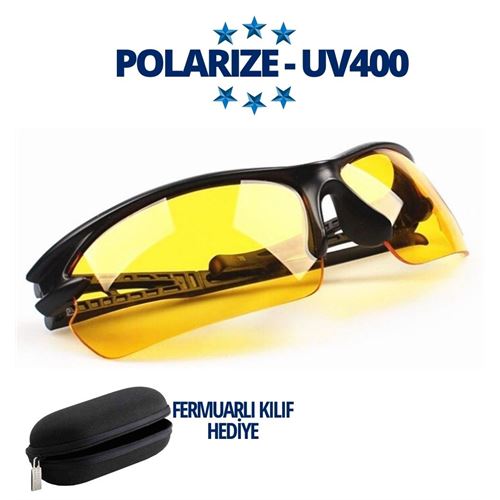 Tekno-Firsat Polarize UV400 Sarı Camlı Güneş Gözlüğü