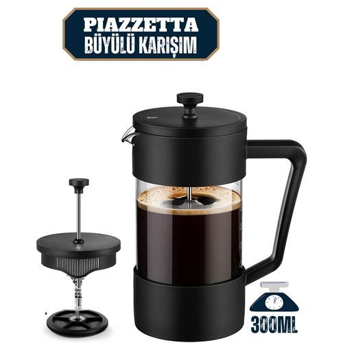 Tekno-Firsat 4 ADET French Press 300 Ml Piazzetta Büyülü Karışım 716539 Toptan Paket