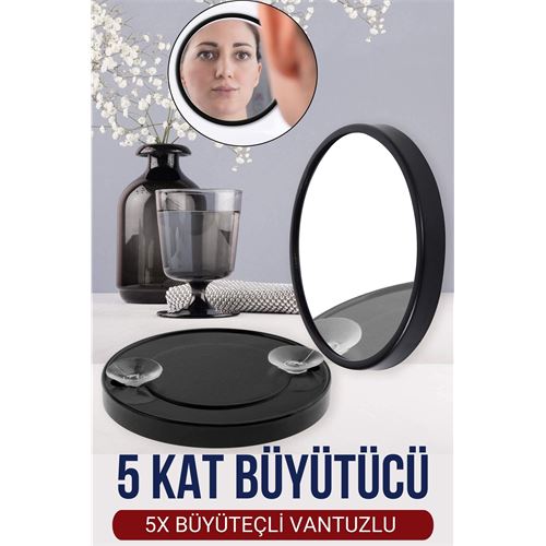 Tekno-Firsat 14 Cm 5X Büyüteçli Makyaj Aynası