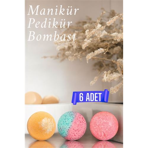 Tekno-Firsat 6 ADET Pedikür Manikür Banyo Bombası Topu 717652