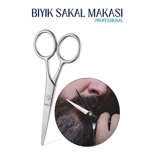 Tekno-Firsat Bıyık Sakal Düzeltme Makası 12 cm Biagio Bianchi Design