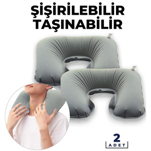 Tekno-Firsat Taşınabilir Boyun Uyku Yastığı 2 ADET Aile Paketi Balvanera Design 718659