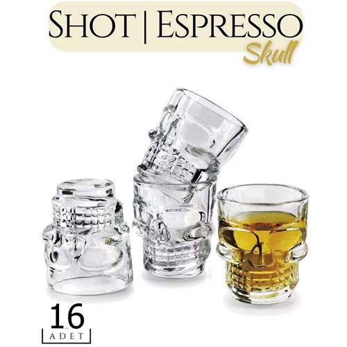 Tekno-Firsat 16 ADET   Skill Shot ve Espresso Bardağı 711620 Toptan Paket