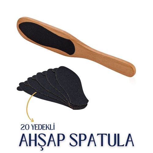 Tekno-Firsat 20 Yedekli Ahşap Pedikür Spatulası