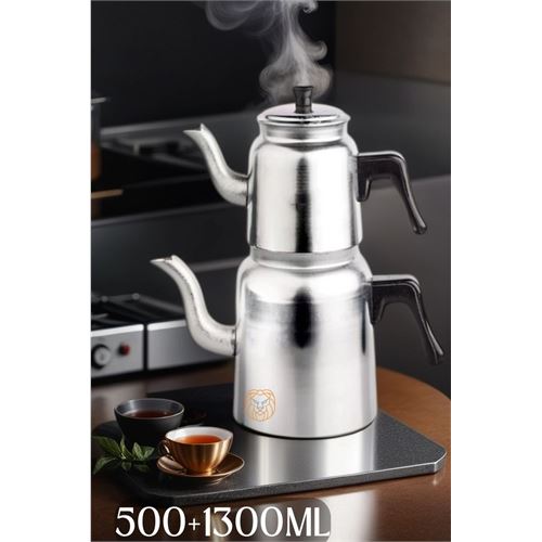 Tekno-Firsat Alüminyum Çaydanlık Seti 500+1300 ML 719492