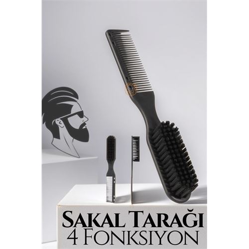 Tekno-Firsat 4 ADET Sakal Tarama Fırçası Absolute Professional 719584 Toptan Paket