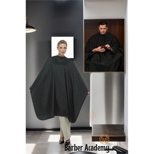 Tekno-Firsat Saten Saç Kesim Önlüğü Unisex SİYAH