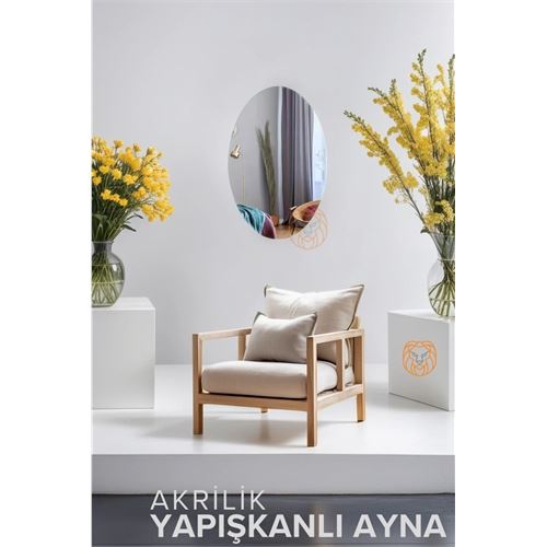 Tekno-Firsat Duvar Ayna Akrilik Pratik Yapışkanlı