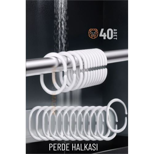 Tekno-Firsat Banyo Perde Halkaları 40 ADET