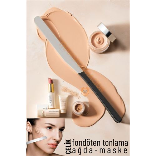 Tekno-Firsat Maske Sıvı Fondöten Tonlama Spatulası Çelik