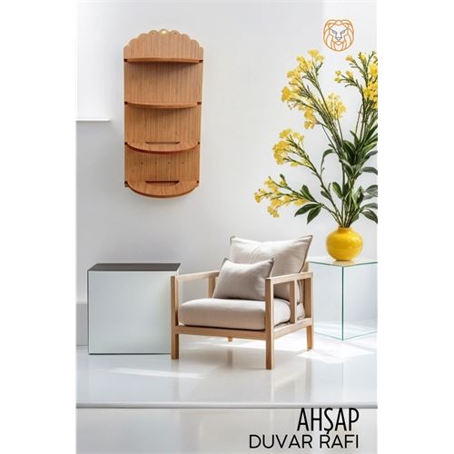 Tekno-Firsat Duvar Rafı Ahşap Organizer