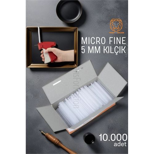 Tekno-Firsat 5MM Şeffaf Kılçık Tabanca Yedeği 10.000 adet