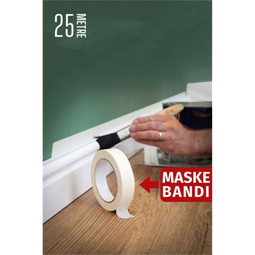 Tekno-Firsat Maskeleme Bandı 25 Metre Çıkarılabilir Boyacı Bandı