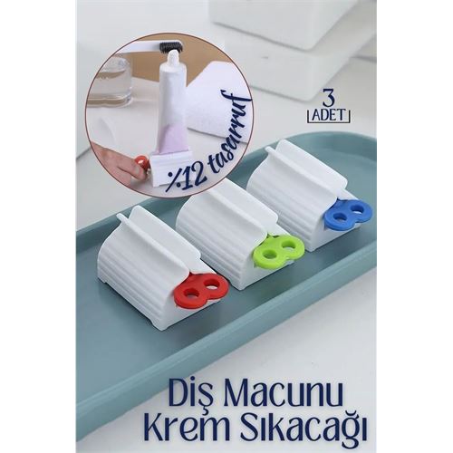 Tekno-Firsat Diş Macunu Krem Sıkacağı 3 lü Set Tuppo Design 719172